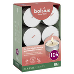 Bolsius Maxi-lichten 10-uur doos 18 Wit