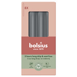 Bolsius Dinerkaarsen 170/20 doos 8 Stormy Grey