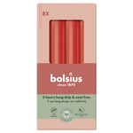 Bolsius Dinerkaarsen 170/20 doos 8 Delicate Red