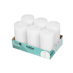 Bolsius professional stompkaars rustiek 130/68 mm wolkenwit 43 branduren 6 stuks