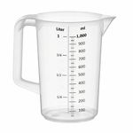 Maatbeker kunststof 1 liter