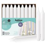 Bolsius professional bistro kaars wit 180/21.3mm 6 branduren 45 stuks