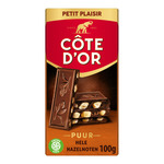 Cote d'or bloc puur/noot 100 gr