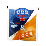 OCB combi slim filter + orange slim booklet 1 boekje vloei + 50 tips