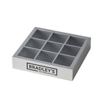 Bradley's tea tray silver piraminis 9 comp