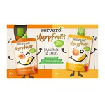 Servero slurpfruit appel mango perzik / appel perzik abrikoos 90 gr