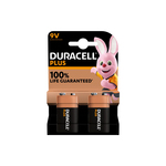 Duracell plus 100% 9V 2-pack 6LR61