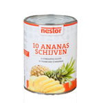 Nestor ananasschijven 10 stuks 0.75 ltr