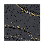 Duni servet tissue 3 laags golden stardust black 33 cm