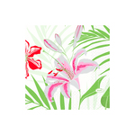 Duni servet 3laags tropical lilly 24x24 cm pak 50 stuks