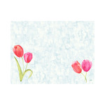 Dunicel placemats bio painted tulips 30x40 cm 100 stuks