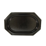 Cateringschalen ovaal rpet 45x30x2.5 cm zwart