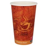 Kartonnen koffiebeker espresso gold 450 cc