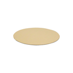 Rondel 12cm papier goud/zilver