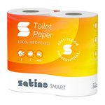 Satino smartt toiletpapier recycled tissue 2-laags 400vel 10x4rol