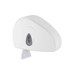 Plastiqline jumbo toiletroldispenser mini + restrol wit