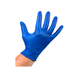 Handschoen latex blauw ongepoederd XL a100