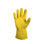 Rubber huishoudhandschoen geel M 1 paar