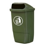 Buitenafvalbak kunststof groen 50 liter