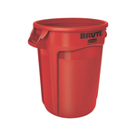 Rubbermaid ronde brute container 121.1 ltr rood