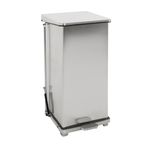 Industriële pedaalemmer mat/rvs 90ltr