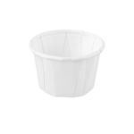 Bakje papier rond wit 37 ml