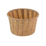 Bakje papier rond bruin 96ml. a200
