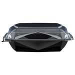 Duni octaview APET zwart + deksel 150x150x70