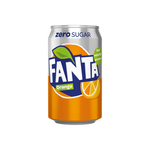 Fanta orange zero (DK) blik 33 cl