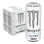 Monster ultra white blik 0.5 liter 4-pack
