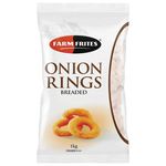 Farm frites onion rings breaded zak 1 kg